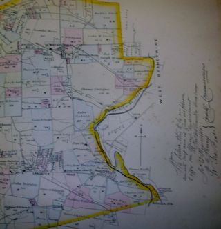 WEST CALN CHESTER COUNTY 1883 MAP COMPASSVILLE CAINS COATESVILLE PENNSYLVANIA 2