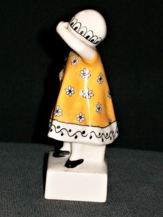 ANTIQUE GERMAN ART DECO GOEBEL LITTLE GIRL WITH HER DOLL PORCELAIN FIGURINE 3