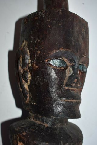 Orig $449 Batak Shaman Protection Figure,  Metal Eyes 24in Prov