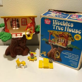 Vtg 1975 Hasbro Weebles Tree House Romper Room 100 Complete W/ Box Euc