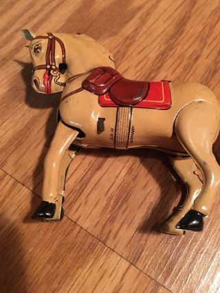 Vintage Germany DRGM Tin Horse Made In US Zone Litho 3 3/4” Very Rare 5