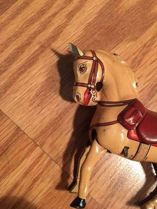 Vintage Germany DRGM Tin Horse Made In US Zone Litho 3 3/4” Very Rare 6