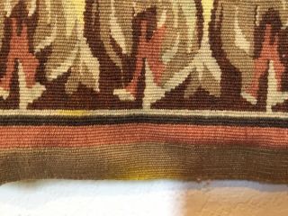 Large Vintage Aubusson Handwoven Tapestry Country Scene 7