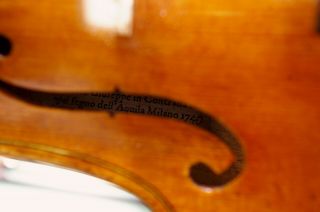 Violin lab.  Carlo Antonio Teftore Milano 1740 Grafted scroll,  playable 12