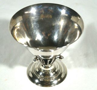 Georg Jensen Denmark Sterling Footed Compote Bowl C.  1925 - 1932 4