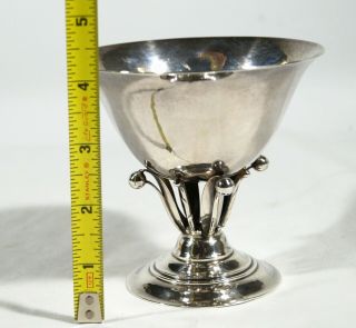 Georg Jensen Denmark Sterling Footed Compote Bowl C.  1925 - 1932 9