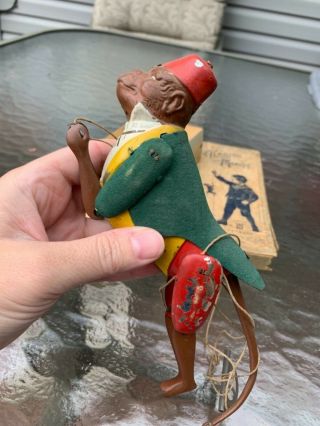 Antique Climbing Monkey Tin Toy - Germany 2