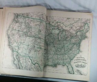 1876 Historical Atlas of the World Illustrated and Orig U.  S.  Surveys 7