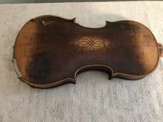 Violin Broken Over 300 Years Old With Hand Carved Scroll 5
