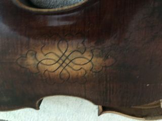 Violin Broken Over 300 Years Old With Hand Carved Scroll 6