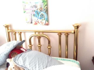 Antique brass bed 2