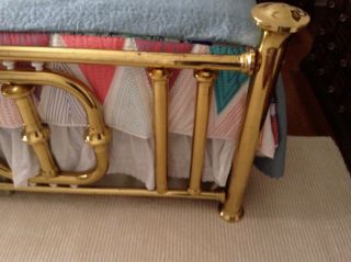 Antique brass bed 6