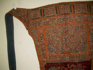Antique Tibetan Horse Blanket Animal Trappings Chinese Embroidery Oriental Rug 7