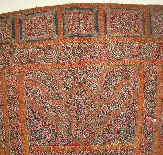 Antique Tibetan Horse Blanket Animal Trappings Chinese Embroidery Oriental Rug 8