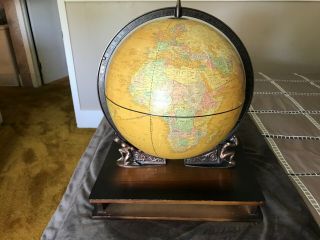 CRAM ' S IMPERIAL WORLD GLOBE WITH ATLAS HOLDING UP THE WORLD 2