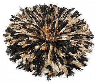 Headdress Juju Feather Bamileke Cameroon African Art Was $250.  00