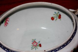ANTIQUE CHINESE EXPORT FAMILLE ROSE ENAMELED TUREEN, 6