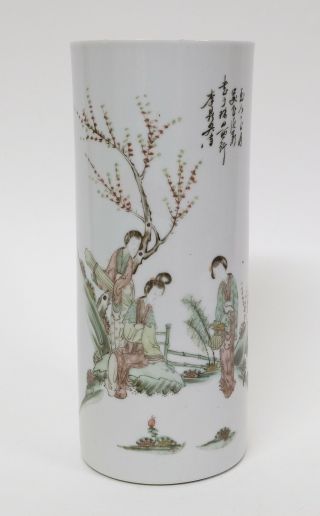 Antique Chinese Porcelain Hat Stand - Cylinder Vase - Guangxu Period175