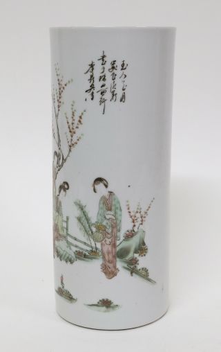 Antique Chinese Porcelain Hat Stand - Cylinder Vase - Guangxu Period175 2