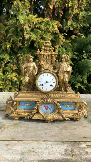 Vintage Hry Marc Paris French Art Deco Clock Spares or Repairs 10