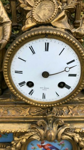 Vintage Hry Marc Paris French Art Deco Clock Spares or Repairs 3