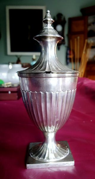 1899 Chs London Sterling Silver Footed Sugar Urn Bowl Charles Stuart Harris 233g