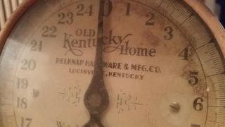 Vintage Old Kentucky Home Belknap Hardware & MFG CO Scale Louisville w Glass 3