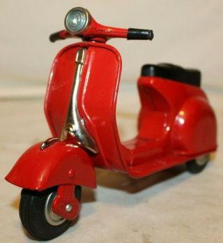 STUNNING BEAUTY 1950 ' s Bandai Japan VESPA GS Tin Friction Toy SCOOTER MOTORCYCLE 2
