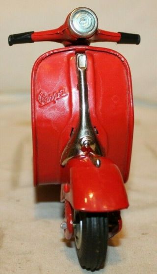 STUNNING BEAUTY 1950 ' s Bandai Japan VESPA GS Tin Friction Toy SCOOTER MOTORCYCLE 3