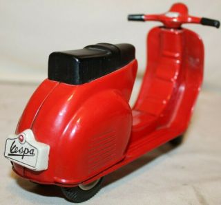 STUNNING BEAUTY 1950 ' s Bandai Japan VESPA GS Tin Friction Toy SCOOTER MOTORCYCLE 6