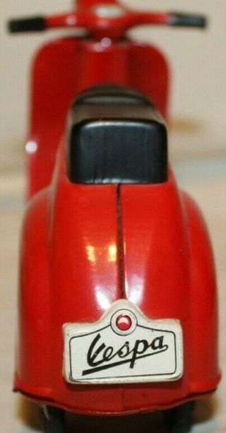 STUNNING BEAUTY 1950 ' s Bandai Japan VESPA GS Tin Friction Toy SCOOTER MOTORCYCLE 7