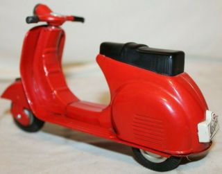 STUNNING BEAUTY 1950 ' s Bandai Japan VESPA GS Tin Friction Toy SCOOTER MOTORCYCLE 8