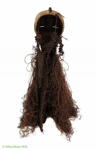 Songye Kifwebe Mask Female with Raffia Decoration Africa WAS $590.  00 4