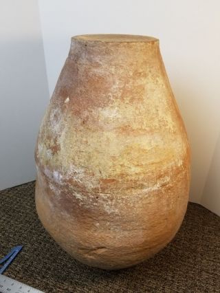 Antique Greek Spanish Roman Olive Jar Large Terra - cotta Clay Vessel 5