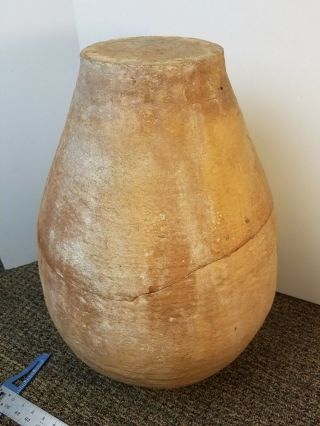 Antique Greek Spanish Roman Olive Jar Large Terra - cotta Clay Vessel 8