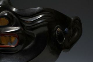 Japan Antique Edo menpo iron yoroi Kabuto mask Armor koshirae katana samurai 武将 5