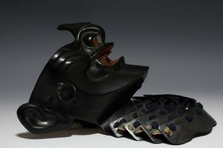 Japan Antique Edo menpo iron yoroi Kabuto mask Armor koshirae katana samurai 武将 7