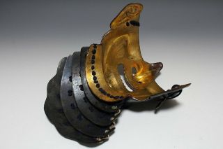 Japan Antique Edo menpo iron yoroi Kabuto mask Armor koshirae katana samurai 武将 8