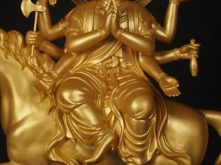 Japanese,  Japan,  Hayagriva,  batokannon statue Buddha horse riding Bodhisattva 36cm 4