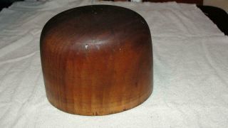 Millinery Mercantile Haberdashery Industrial Wood Hat Mold Stamp 5 3/4 81 (2)