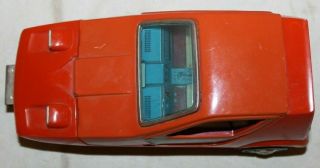 RARE 1969 Vtg Bandai Japan BOND RELIANT BUG Tin Toy Battery - Operated 3 - WHEEL CAR 9