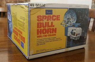 Space Bull Horn Communication Toy w/Original Box 4966652 Sears 1970s 3