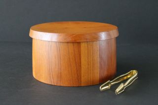 Dansk Denmark 4 Ducks JHQ Design Staved Teak Ice bucket/Original Grasoli Tongs 7