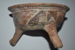 Orig $399 Pre Columbian Aztec Bowl,  Preclassic 6 " Prov