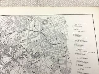 Antique Map Rome Italy Town Street Plan Old 19th Century Europe 4