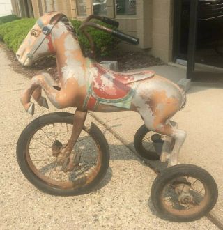 Vintage Ride - On Horse Tricycle