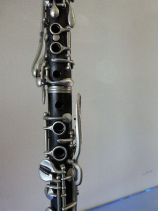 Antique E - flat Clarinet (Buffet,  Paris).  Albert System (LP) Circa 1904,  w/stand 4