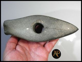 Ancient Stone Neolithic Skeuomorph - Fatjanovo Culture Granite Battle Axe Hammer 4