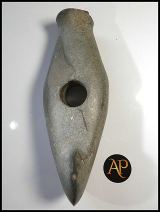 Ancient Stone Neolithic Skeuomorph - Fatjanovo Culture Granite Battle Axe Hammer 7