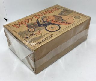 Antique 1930s Marx Popeye Bluto Dippy Dumper Tin Wind - Up - BOX ONLY 2